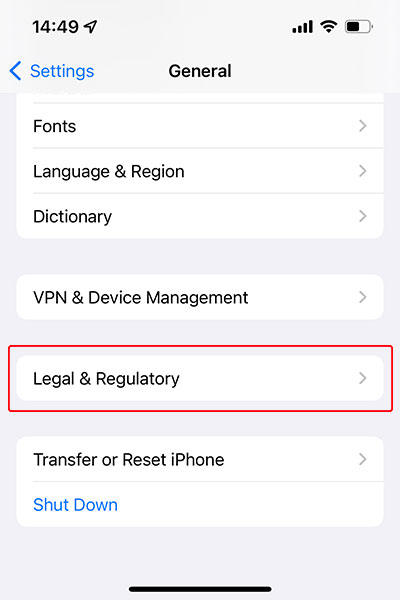 AHAspeed ios install custom enterprise app - step 2: check general profile device management